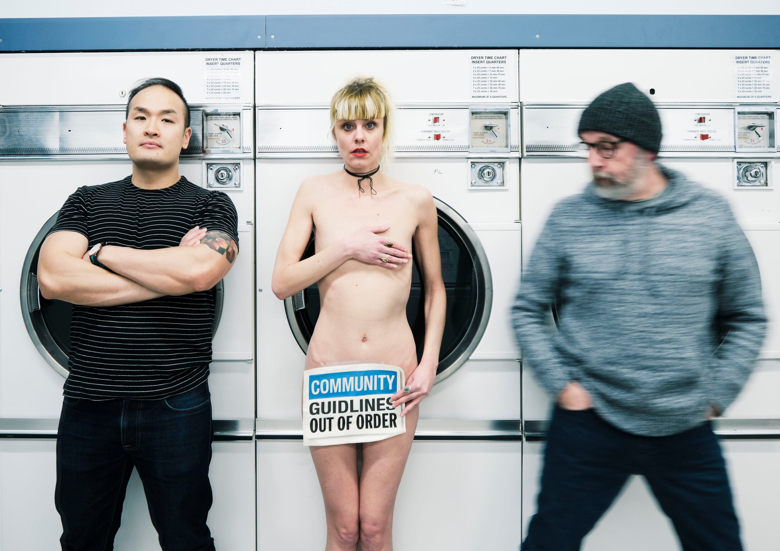 chuck harling add Nude In Laundromat photo