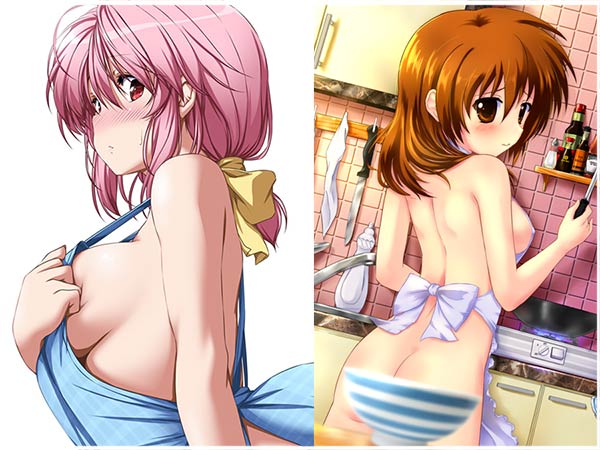 cristine hontanosas add Naked Apron Anime photo