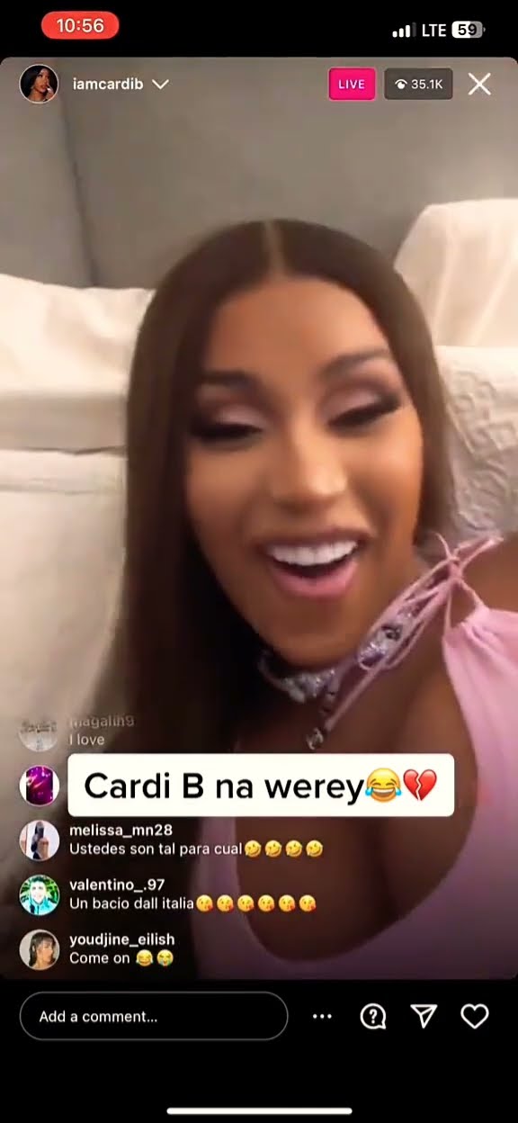 bob sturm add Cardi B Moan photo