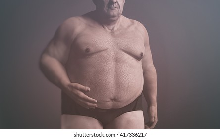 Fat Old Man Nude 17593