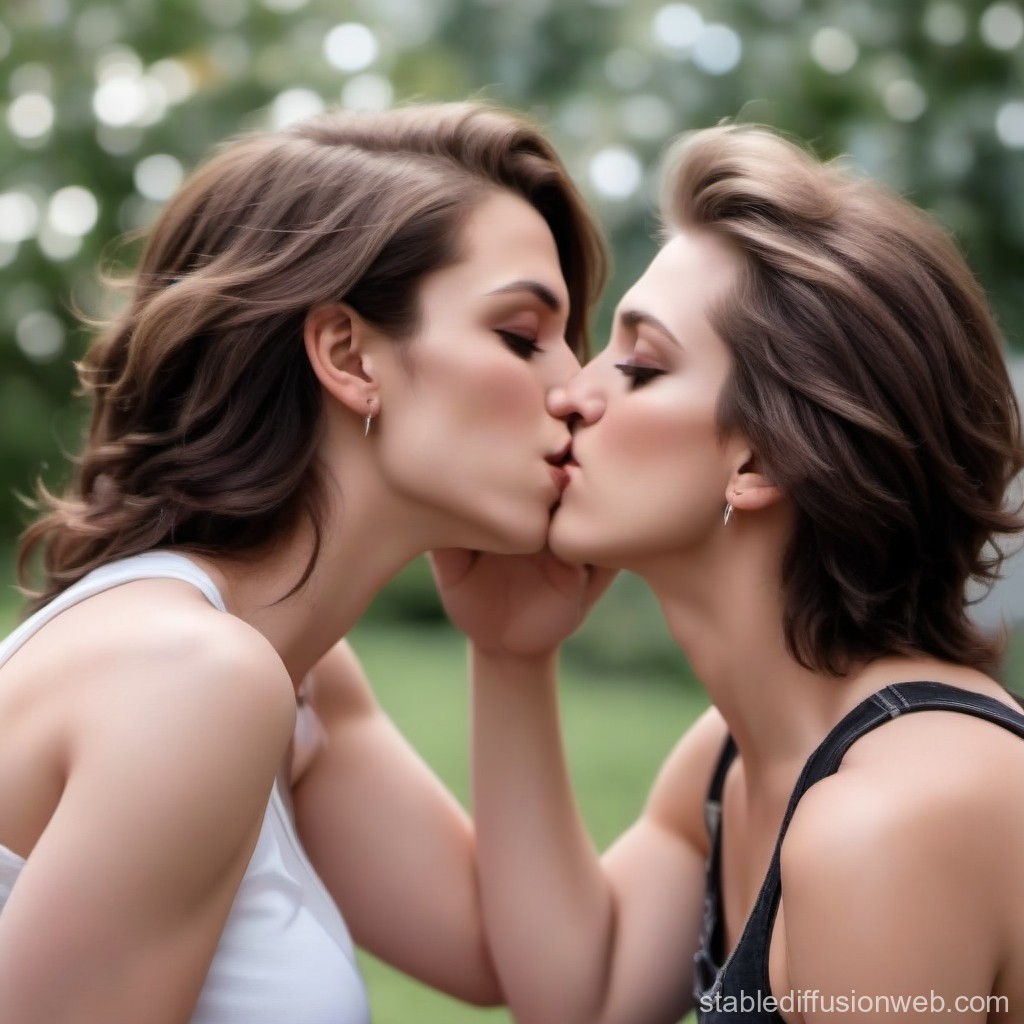 david mule add Hot Blonde Lesbians Kissing photo