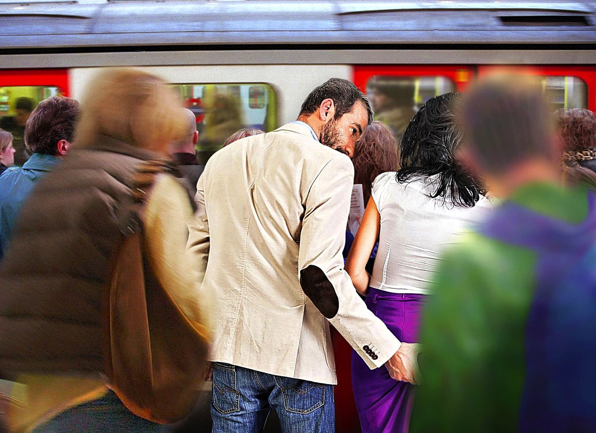 catherine veillette add Public Train Groping photo